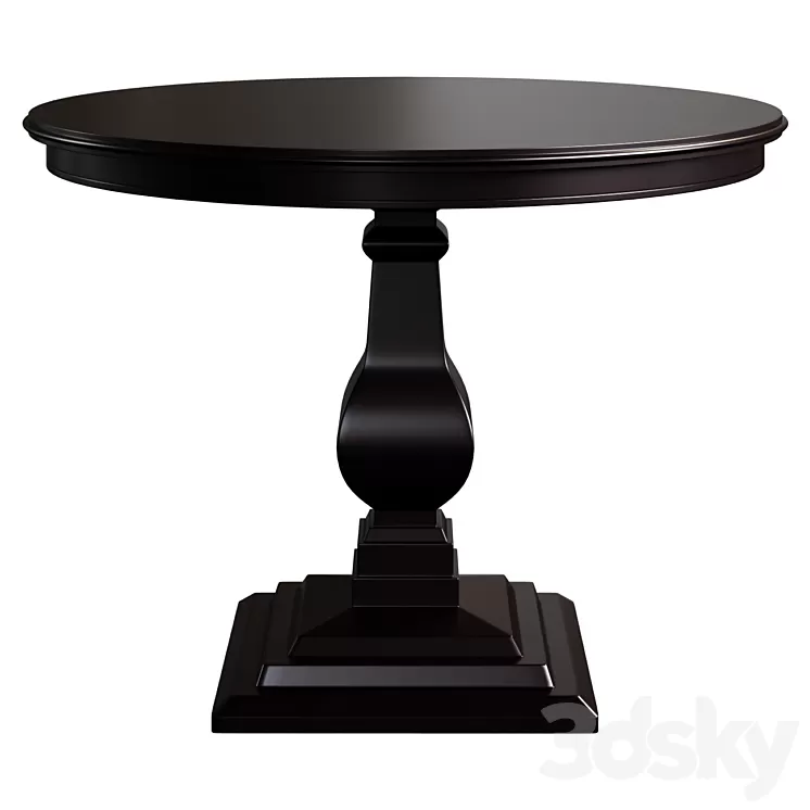 Classic round dining table