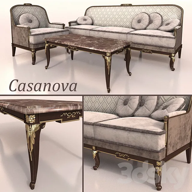 Classic set Casanova 3DModel