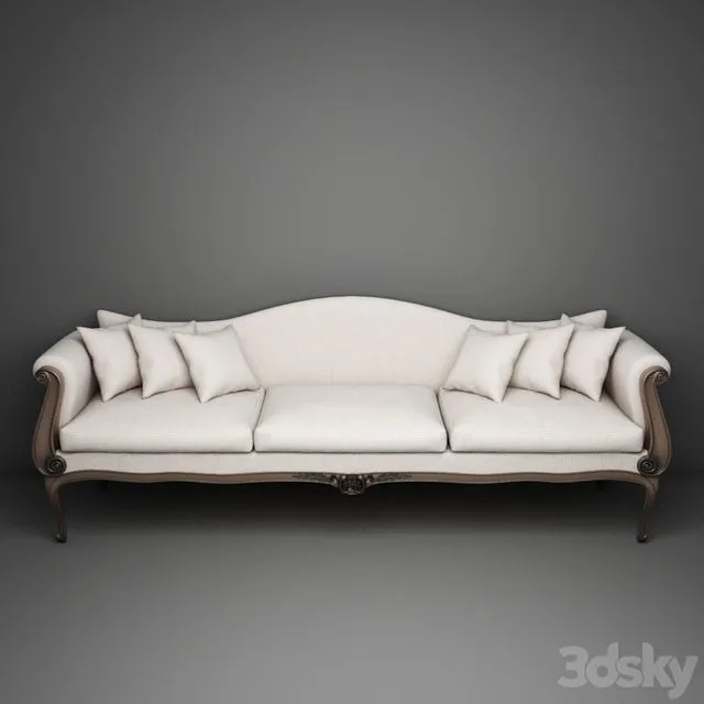 Classic Shallow 3 seat 3D Model