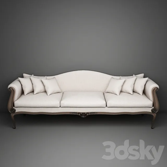 Classic Shallow 3 seat 3D Model