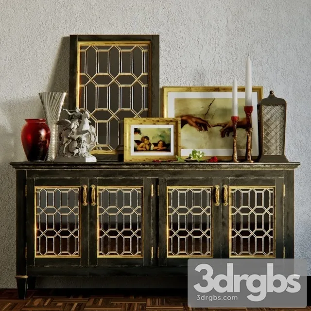 Classic Sideboard 1 3D Model Free