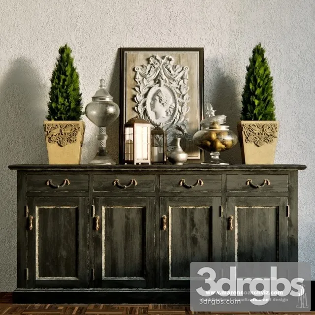Classic Sideboard 2 3D Model Free