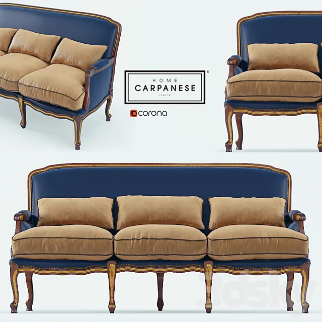 Classic sofa Carpanese 3DModel