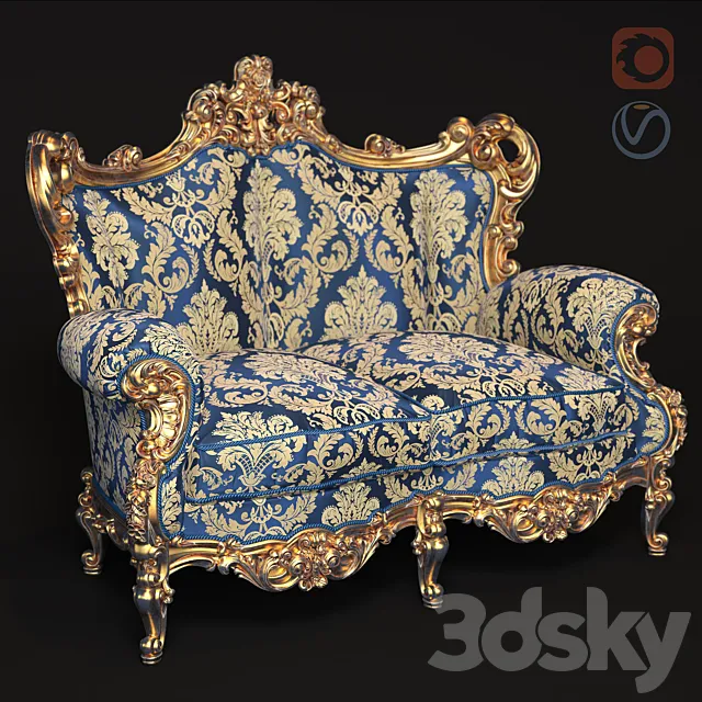 Classic sofa Varie 3D Model