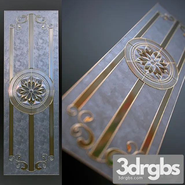 Classic stained glass 3D Model Free