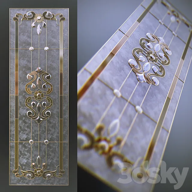Classic stained glass 3DModel