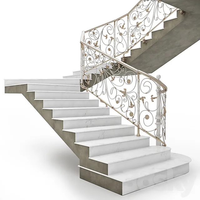 Classic staircase 3DModel