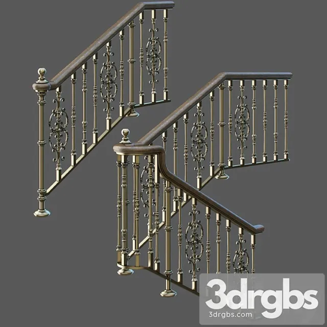 Classic staircase 4 3D Model Free