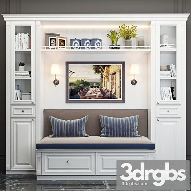 Classic style banquet 2 3D Model Free