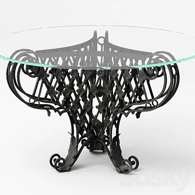 Classic Table 3D Model