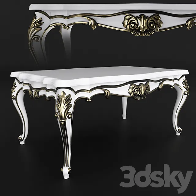 Classic table 3D Model