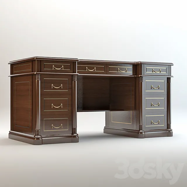 Classic table for work. China (noname) 3DModel