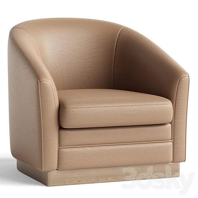 Classic Tub Armchair 3D Model