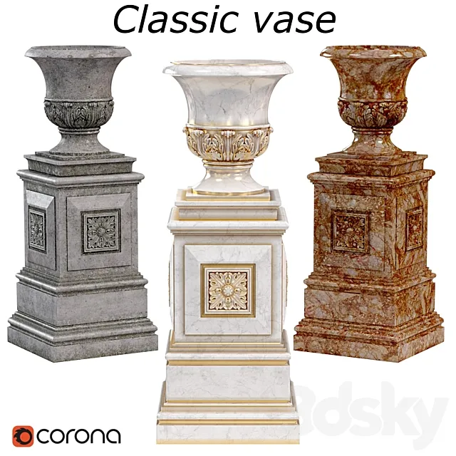 Classic vase 3D Model