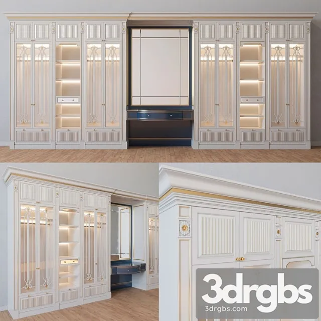 Classic Wardrobe 15 3D Model Free