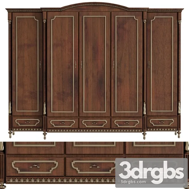 Classic wardrobes 3D Model Free