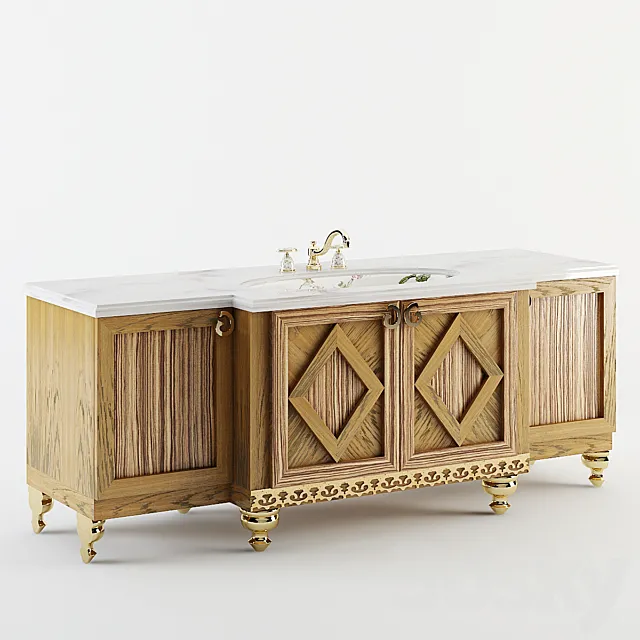 Classic Washstand + mixer Kohler 3D Model
