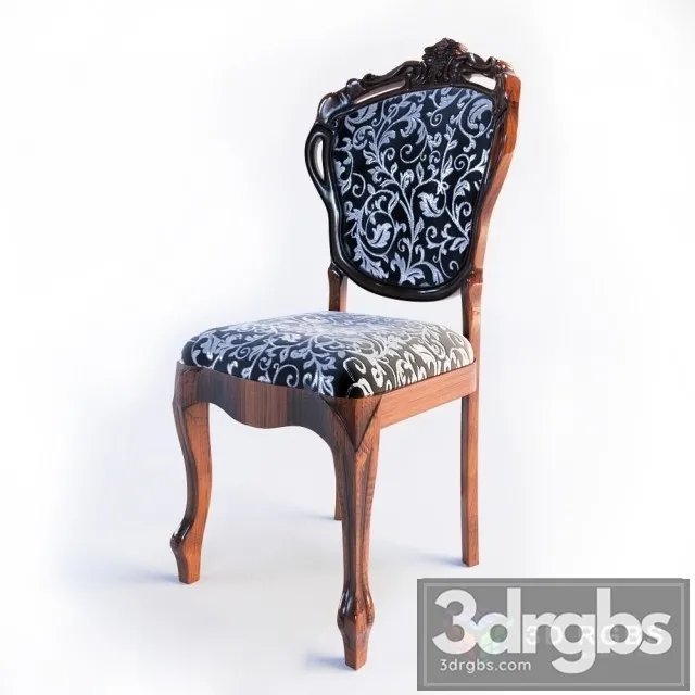 Classic Wooden Chair 3D Model Free