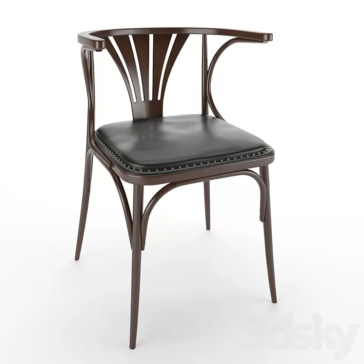 Classic wooden chair 3D Model
