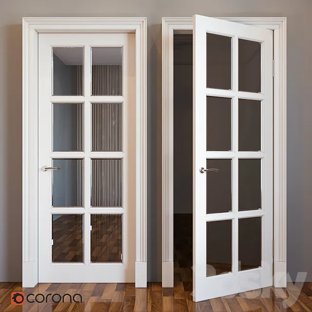 Classic wooden door 3DModel
