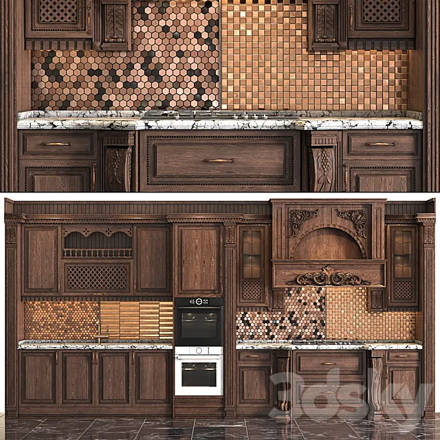 Classic wooden luxury Kitchen Deluxe 2 Free Download