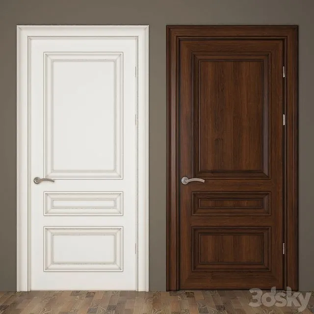 Classic_door_04 3D Model