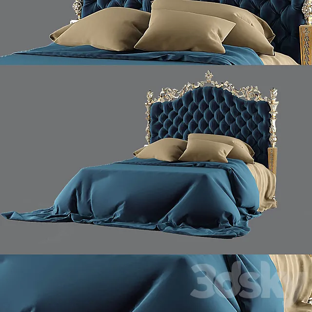 classical bed 3D Model
