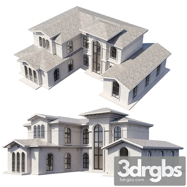 Classical House 3D Model Free