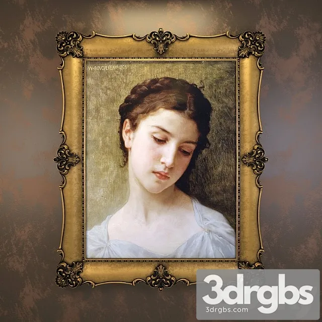 Classical picture frame 3D Model Free