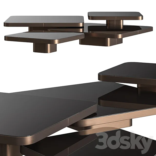 ClassiCon Bow Coffee Tables 3DModel