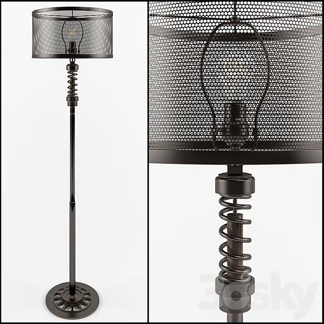 Classified Moto Floor Lamp 3D Model