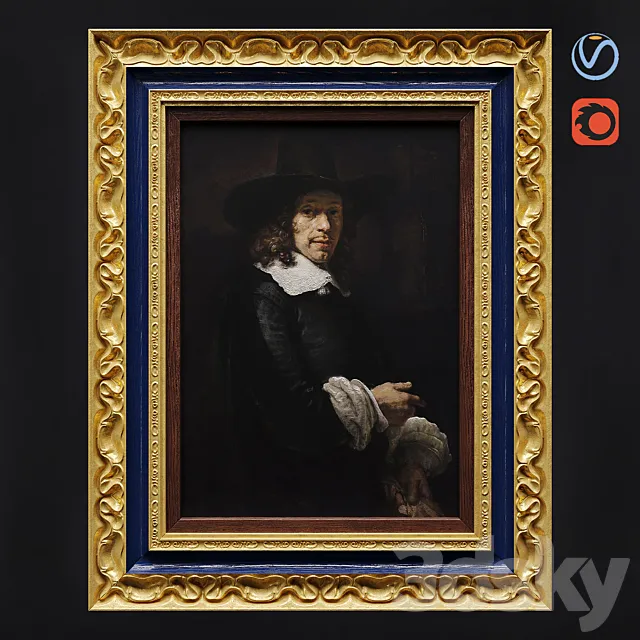 Classikal_Paint_rembrtant 3DModel