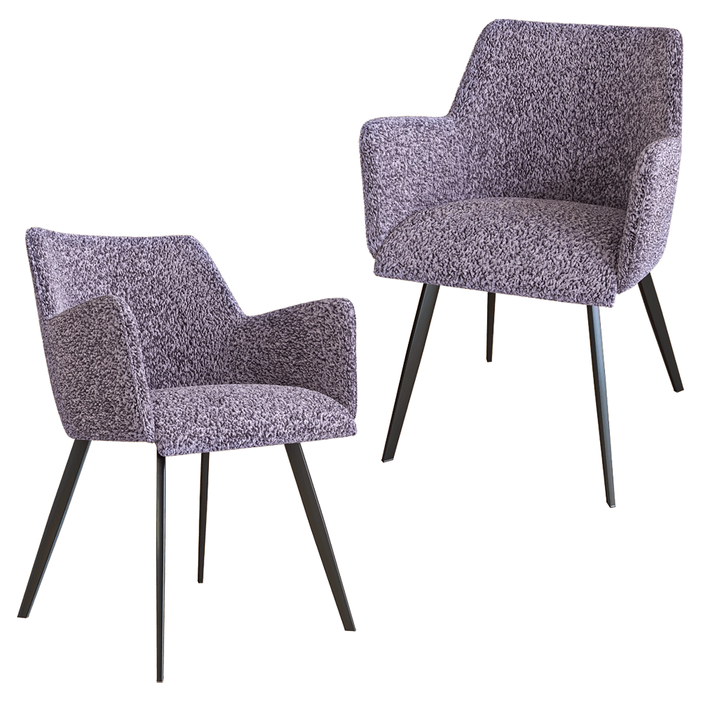 Claudie design - Chair Nancy with armrests 3D Model