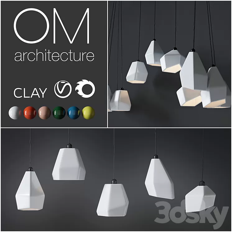 Clay - OM Architecture Lamp 3D Model