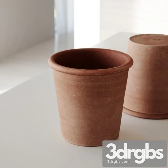 Clay Pot 09 3D Model Free