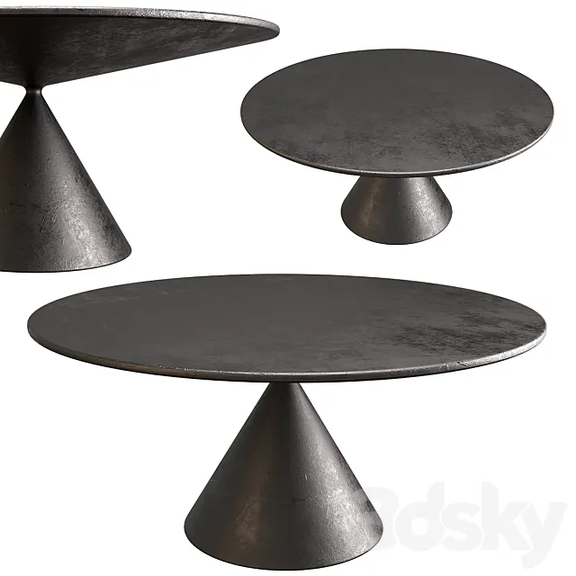 Clay table by Desalto 3D Model