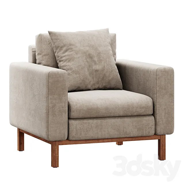 Clayton armchair by Joss & Main 3D Model