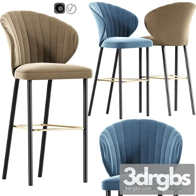 Clearance Heidi Bar Stool 1 3D Model Free