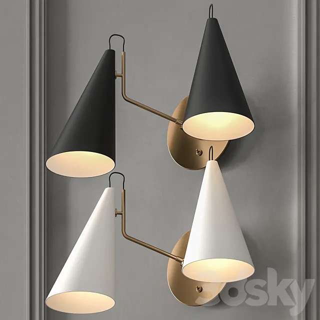 Clemente Double Sconce by McGee & CO 3DModel