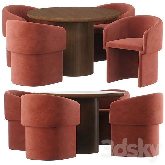 CLEMENTINE DINING set 3D Model