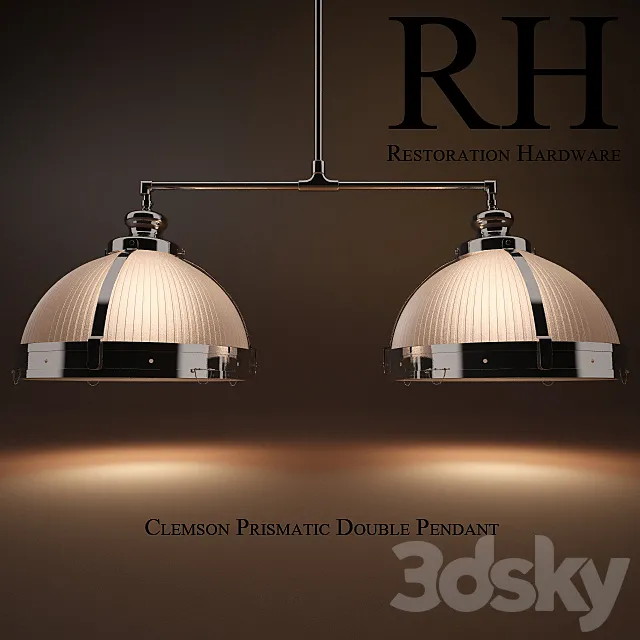 clemson prismatic double pendant 3D Model