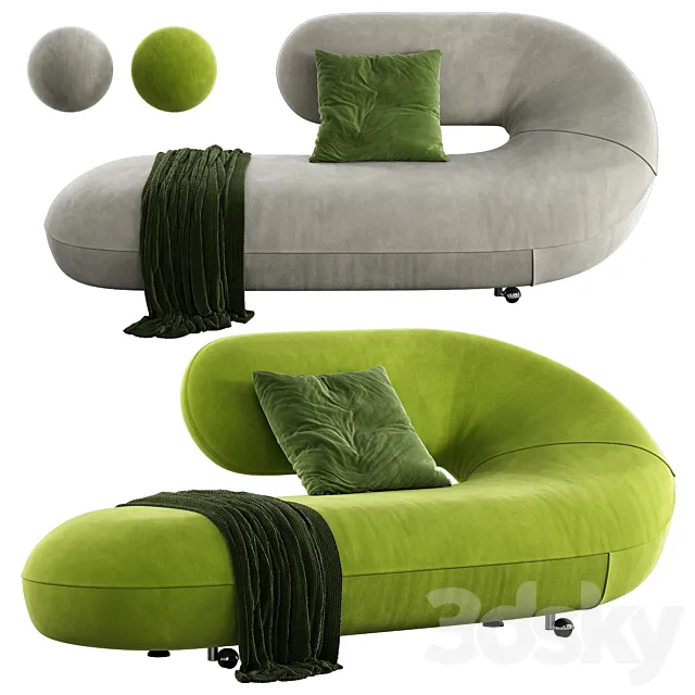 Cleopatra Chaise Longue 3DModel