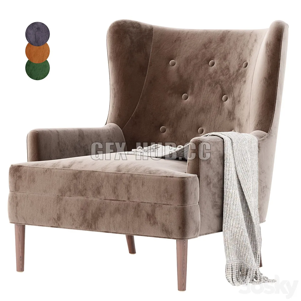 Clermont Chair 3D Model