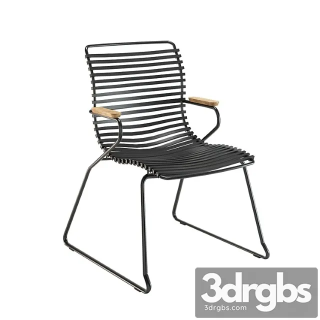 Click dining chair 3D Model Free