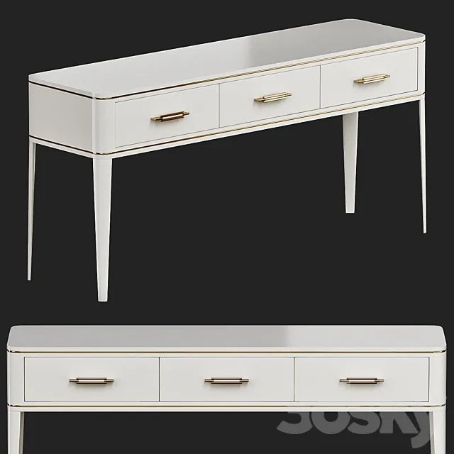 Clicquot Console Table Frato Interiors 3DModel