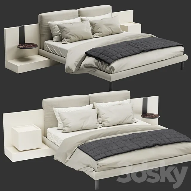 CLIFF bed | Meridiani No. 2 3DModel
