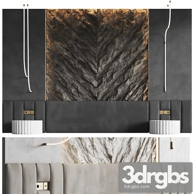 Cliff headboard 3D Model Free