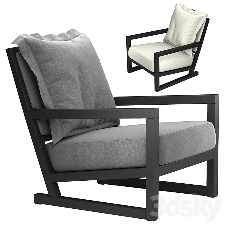CLIO Armchair By Maxalto Antonio Citterio 3D Model Free Download