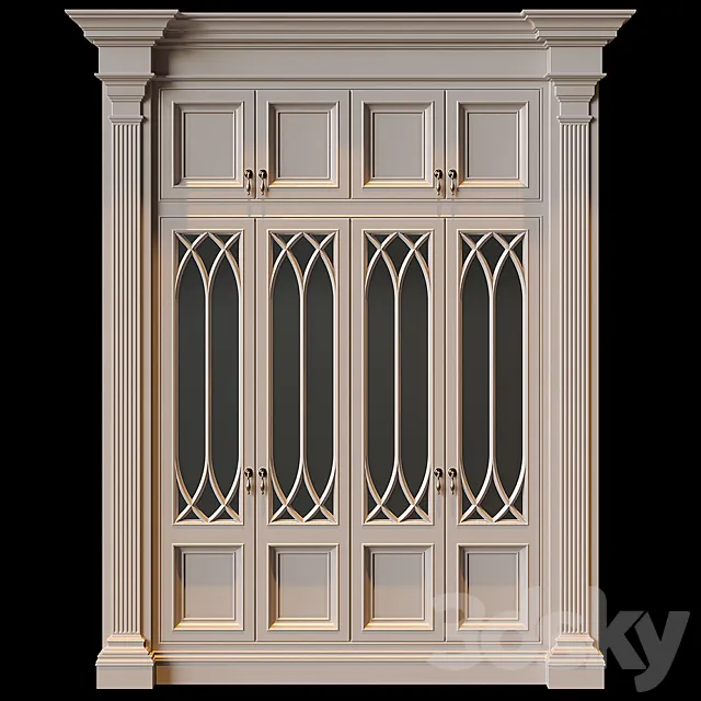 Clive Christian Wardrobe 3D Model