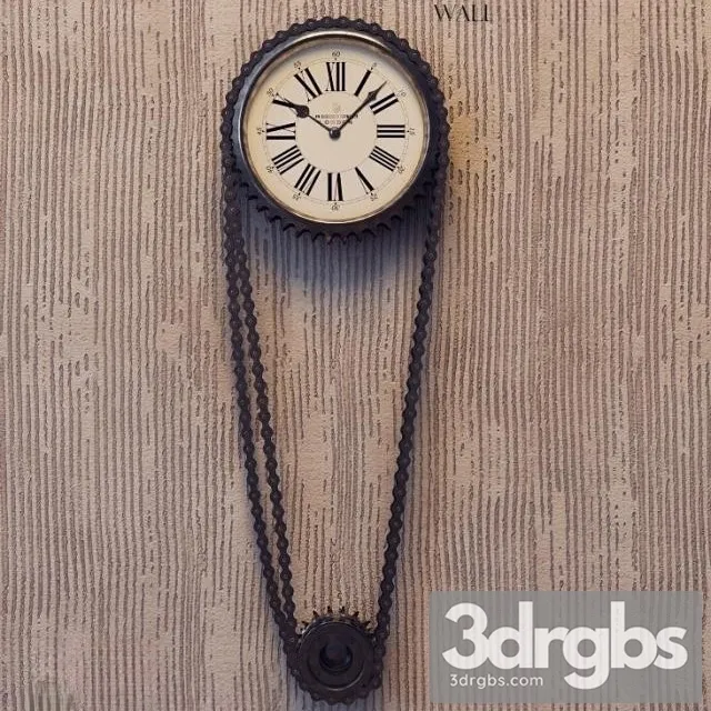 Clock By Cicle 3D Model Download